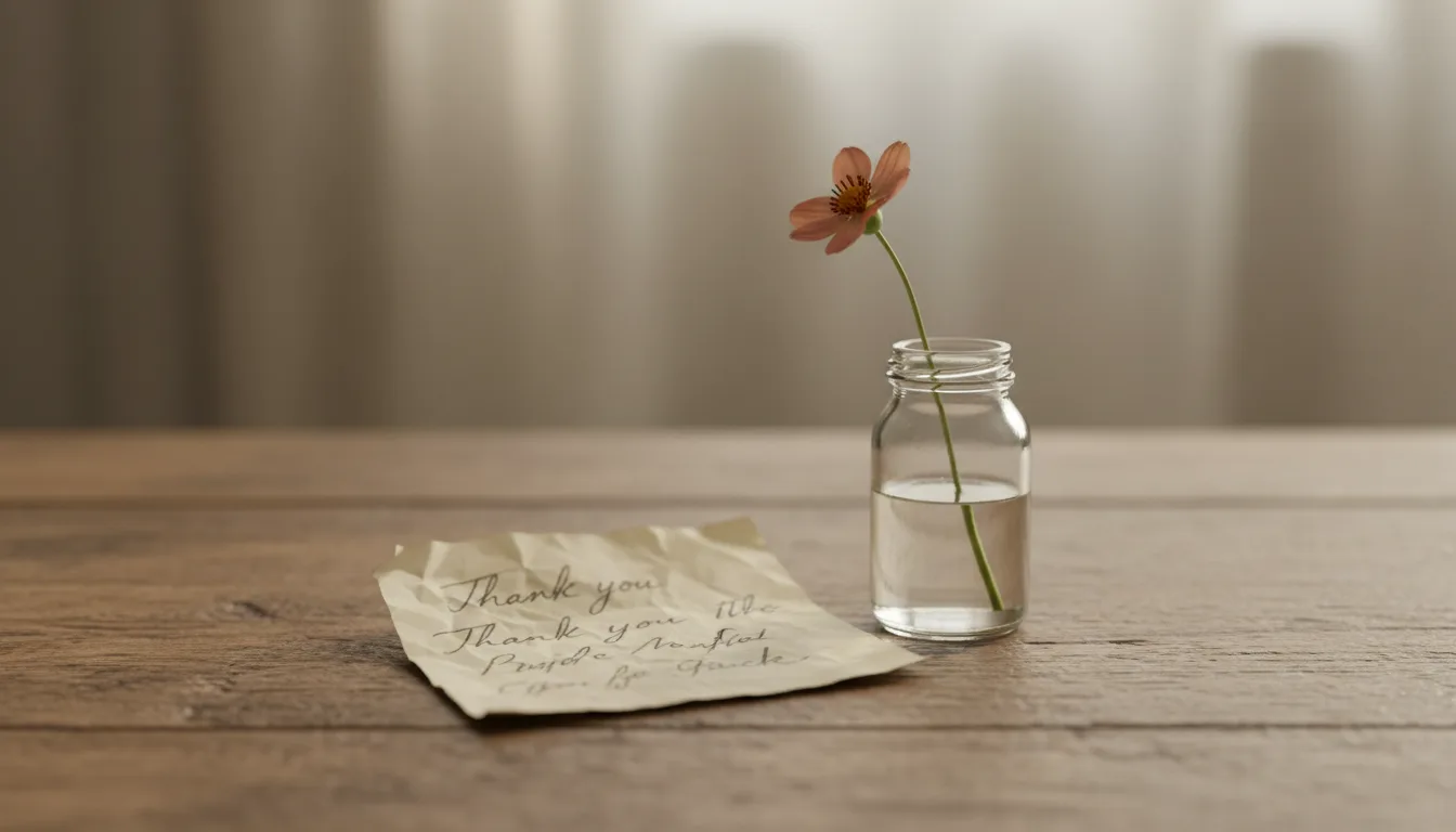 Vděčnost bez úsměvu na povel